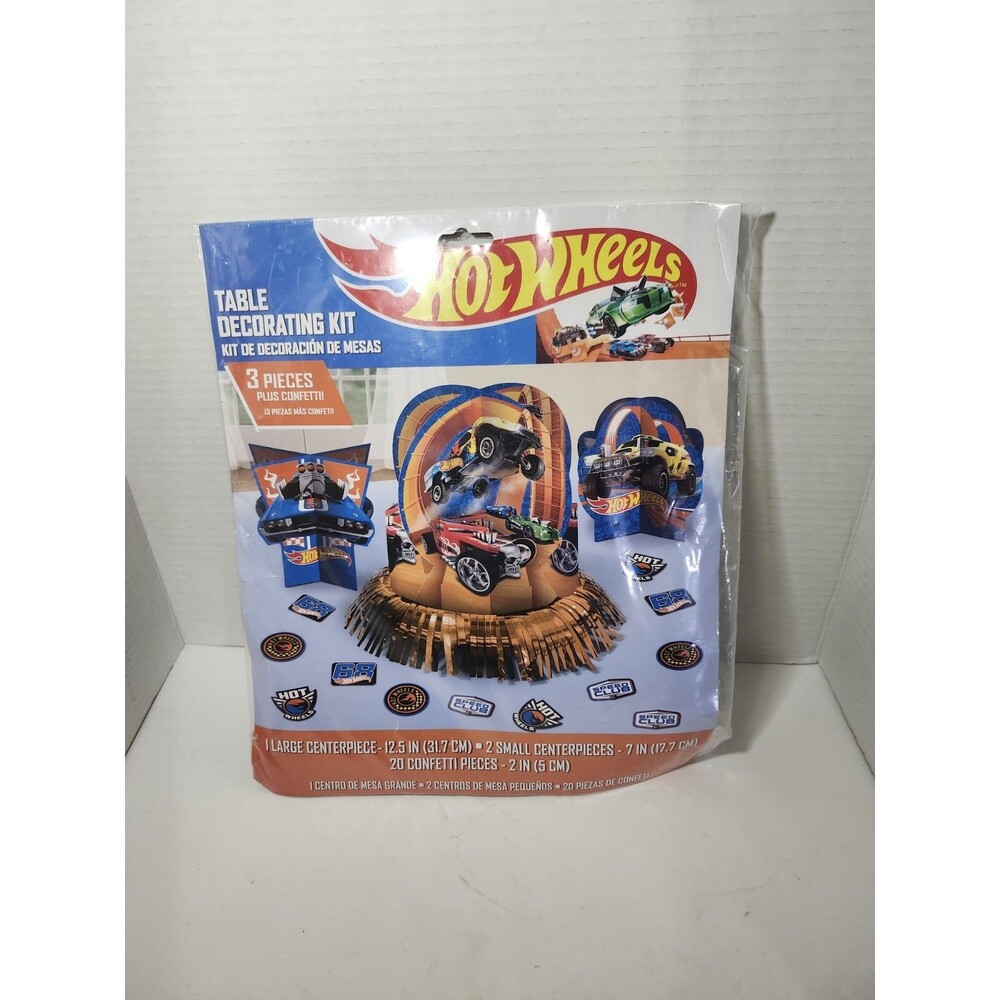 Hot Wheels Wild Racer Themed Birthday Party Decoration Kit - New in Package
